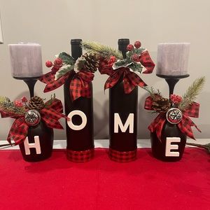 Christmas Home Decor wine homemade